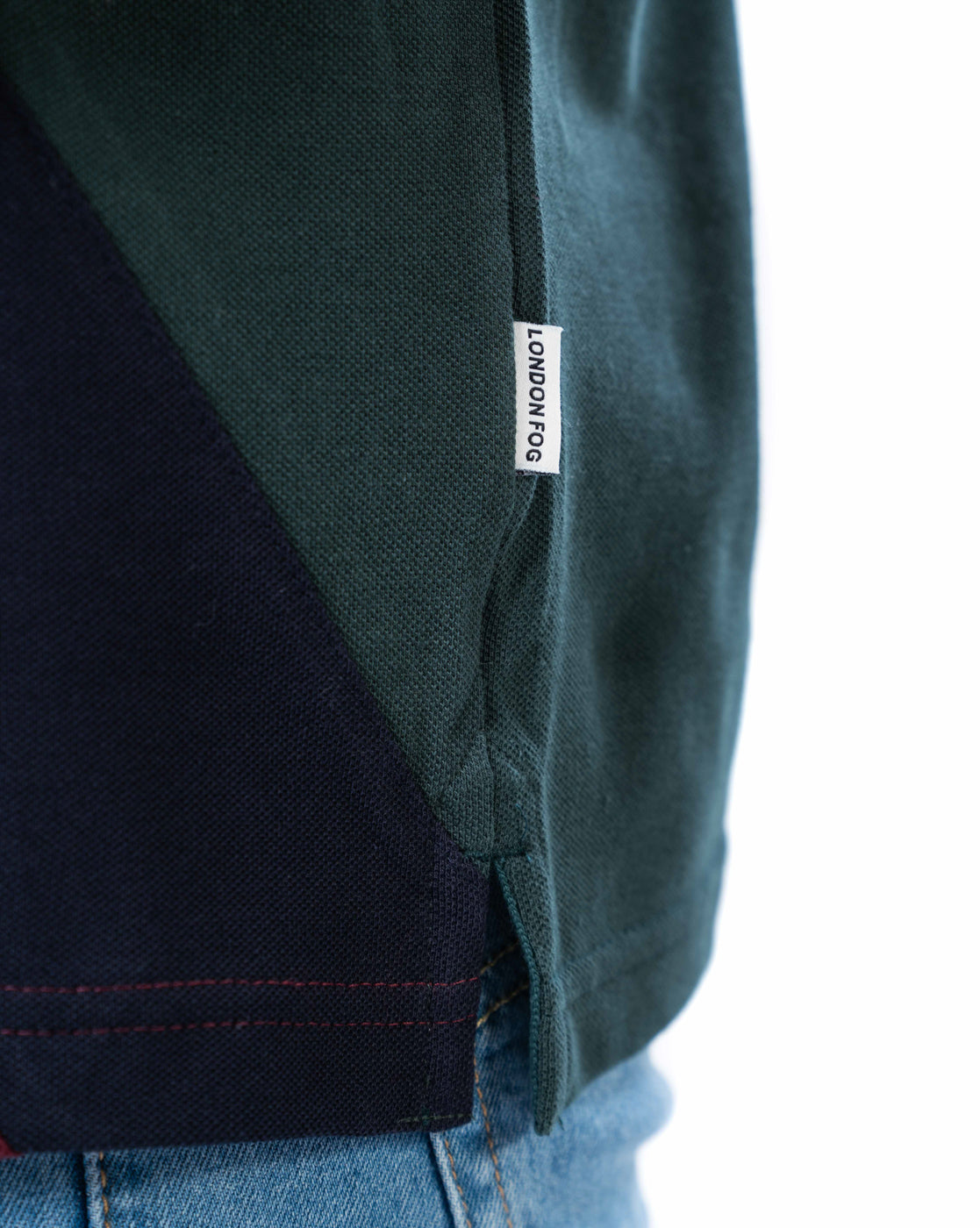 Men’s Red Stripe Polo T-Shirt in Stretch Cotton