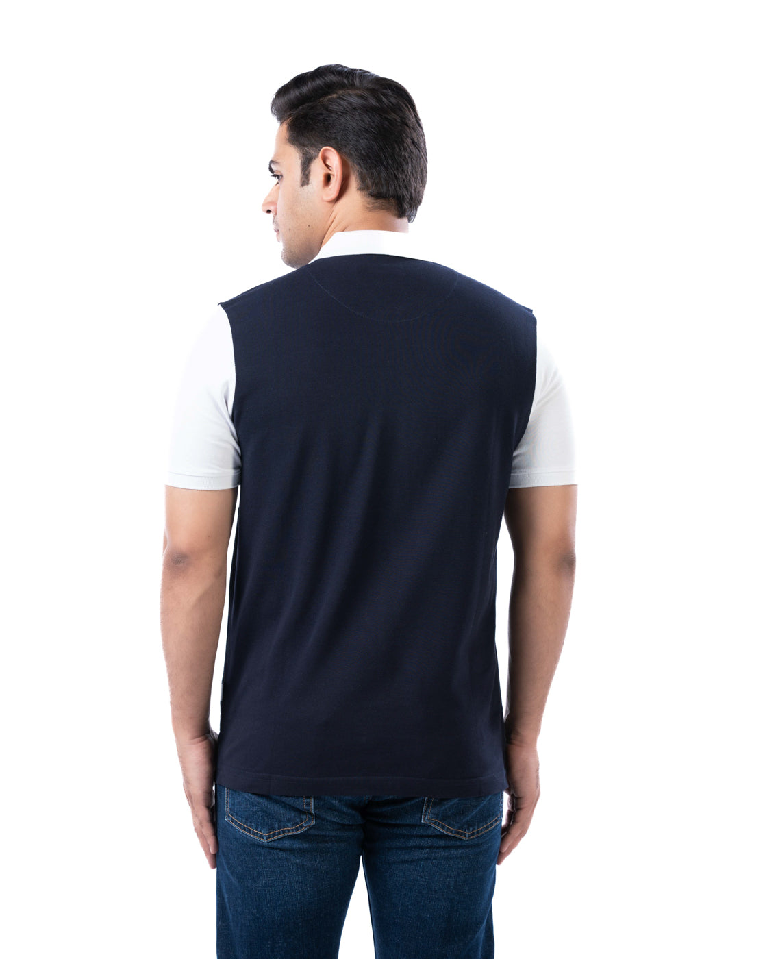 Men’s Green Polo T-Shirt – Cut & Sew Cotton Design