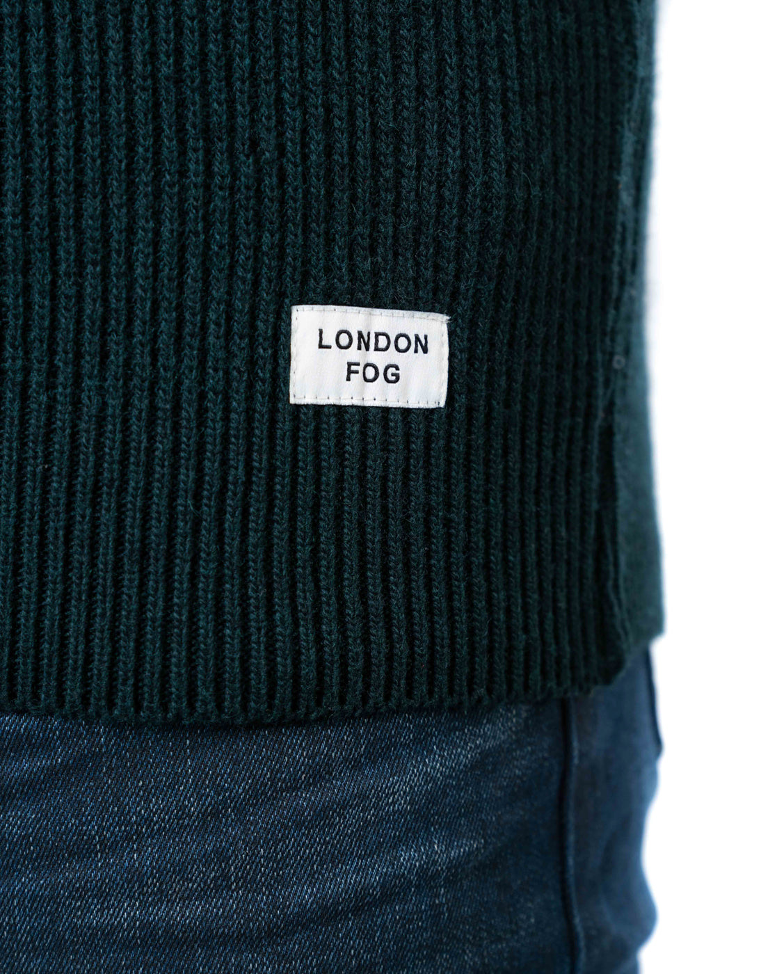Men’s Green Aztec Pullover with Half Zip and Raglan Sleeves