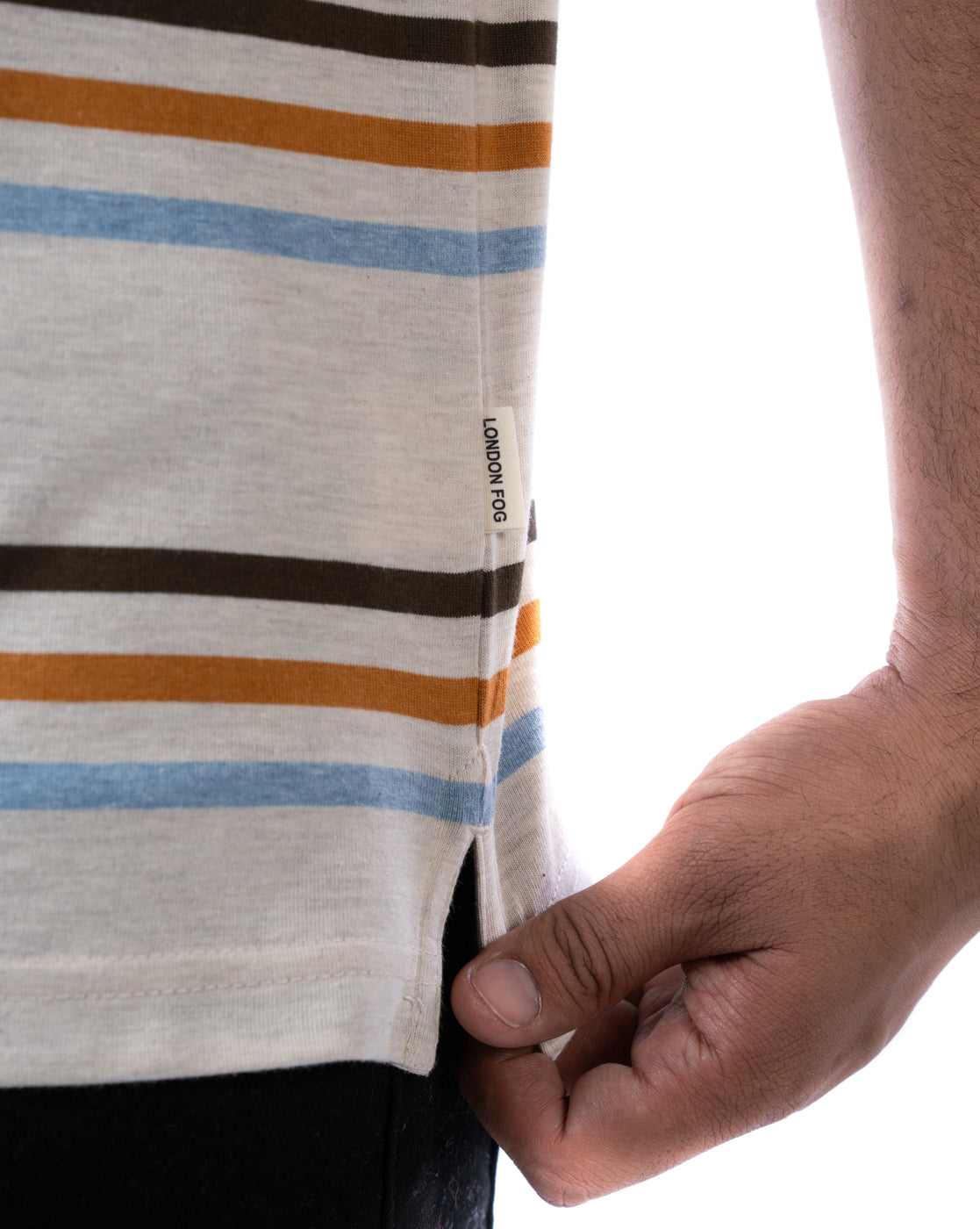 Men’s Beige Cotton Polo T-Shirt – Regular Fit Solid