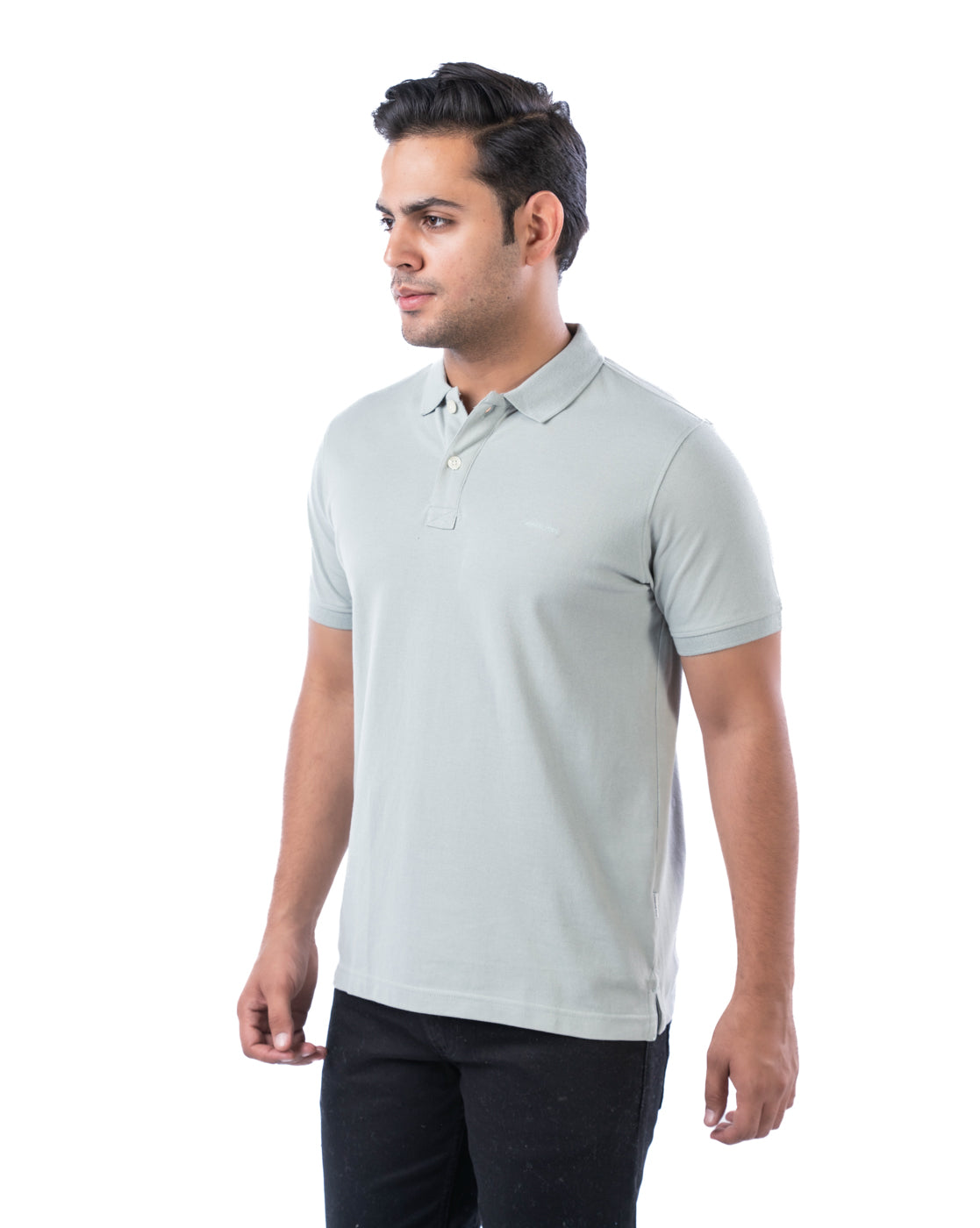 Men’s Teal Cotton Polo T-Shirt – Solid Regular Fit