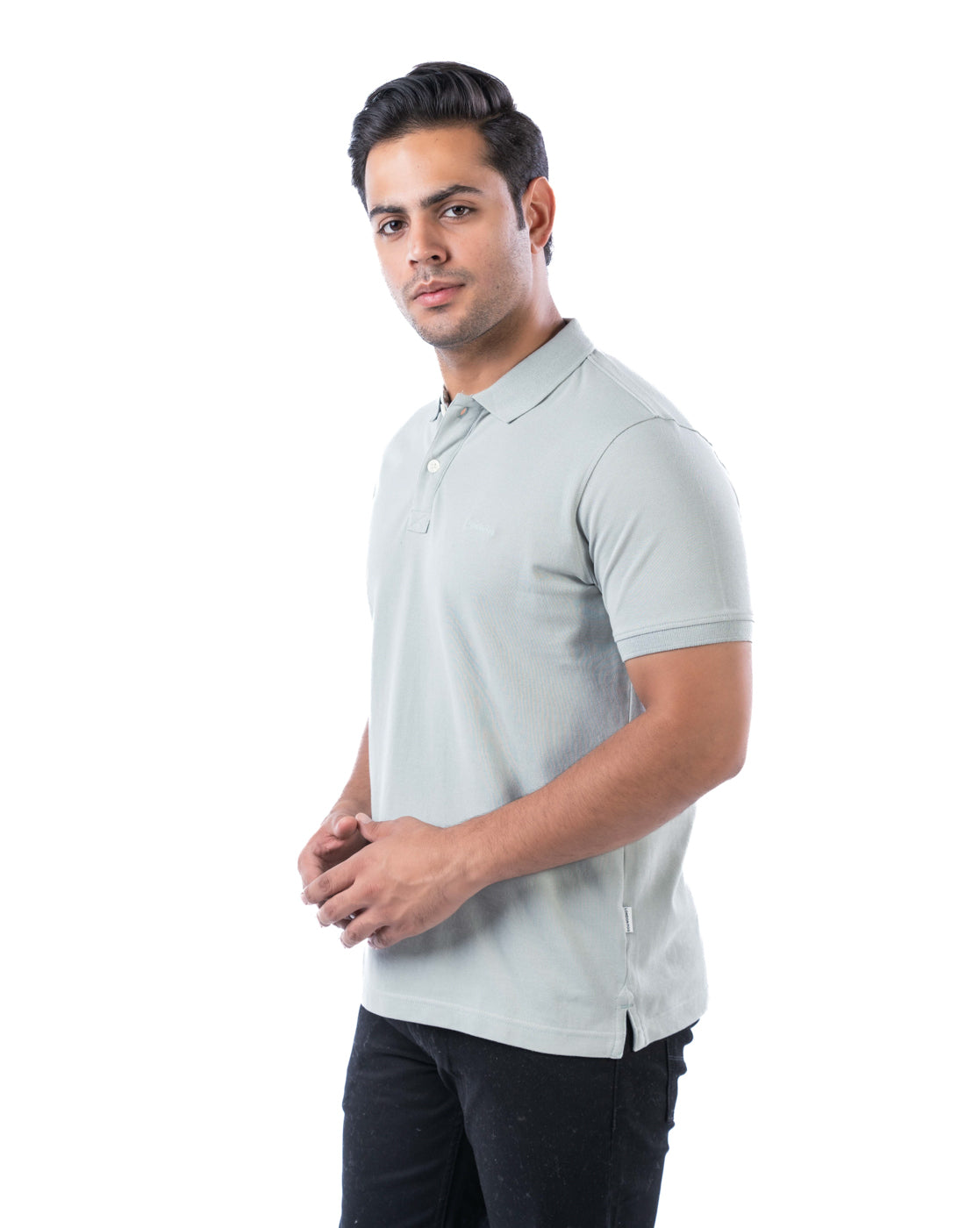 Men’s Teal Cotton Polo T-Shirt – Solid Regular Fit