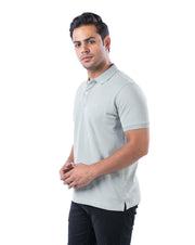 Men’s Teal Cotton Polo T-Shirt – Solid Regular Fit