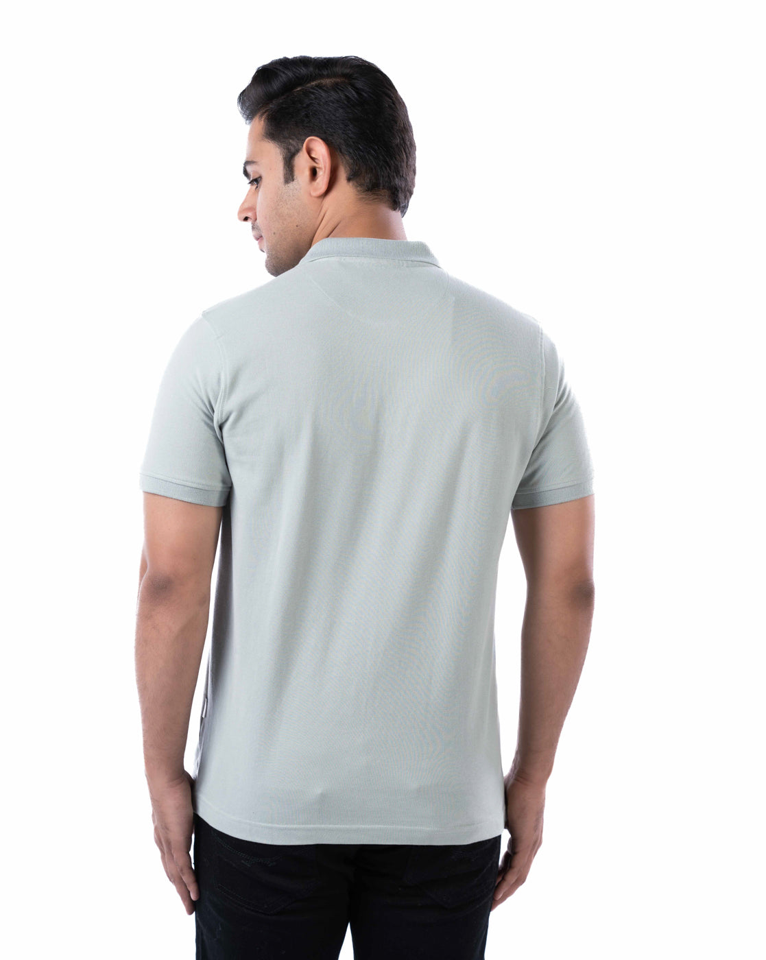 Men’s Teal Cotton Polo T-Shirt – Solid Regular Fit