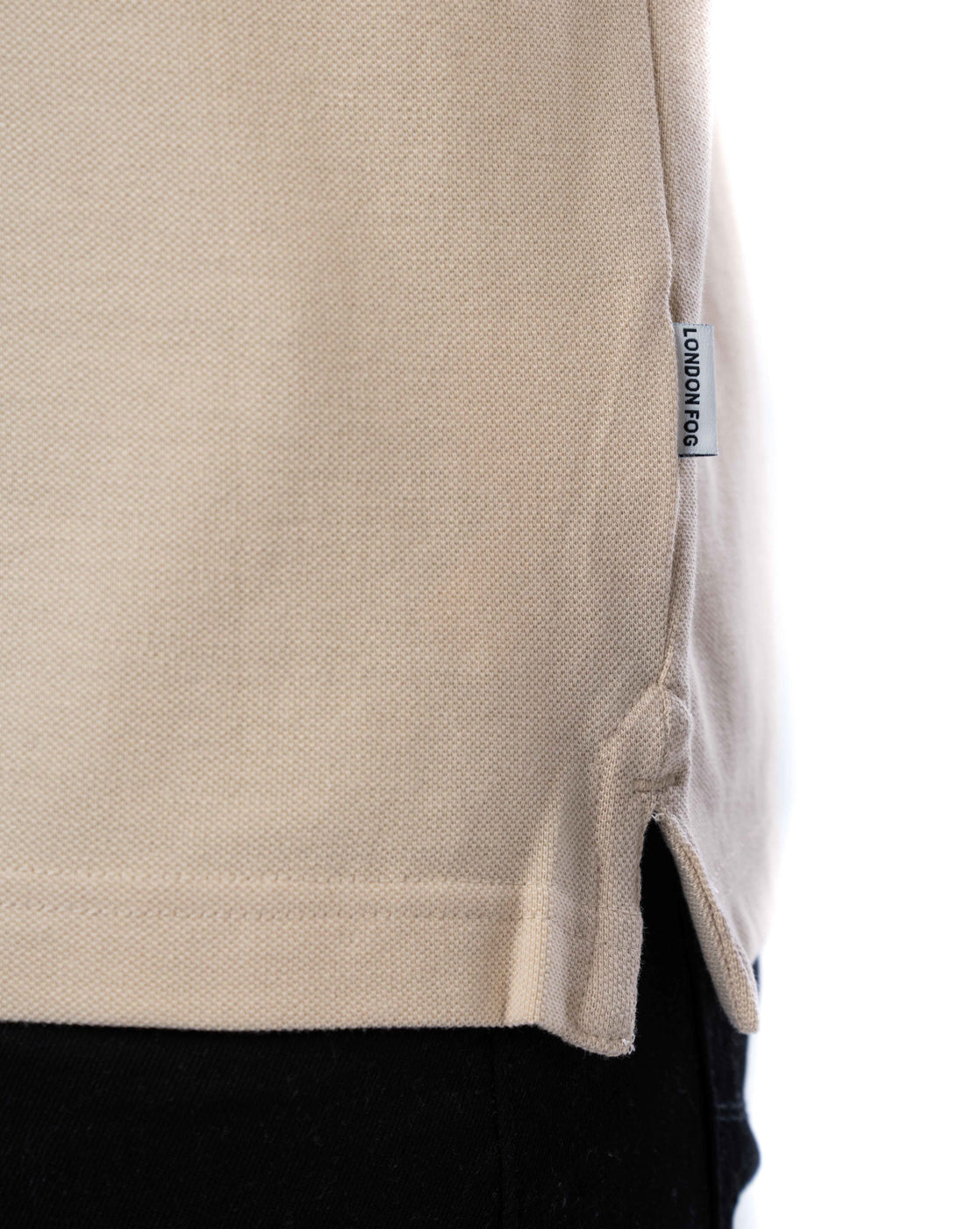 Men’s Beige Cotton Polo T-Shirt – Solid Stretchable Regular Fit