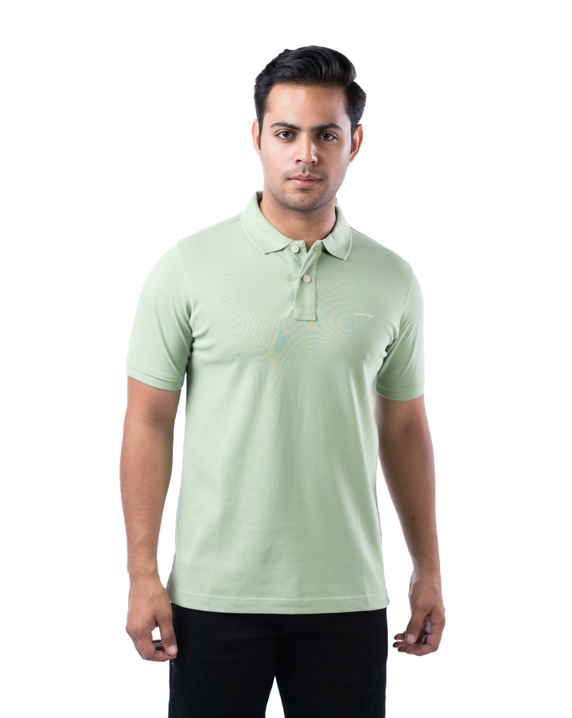 Men’s Lime Cotton Polo T-Shirt – Solid Regular Fit