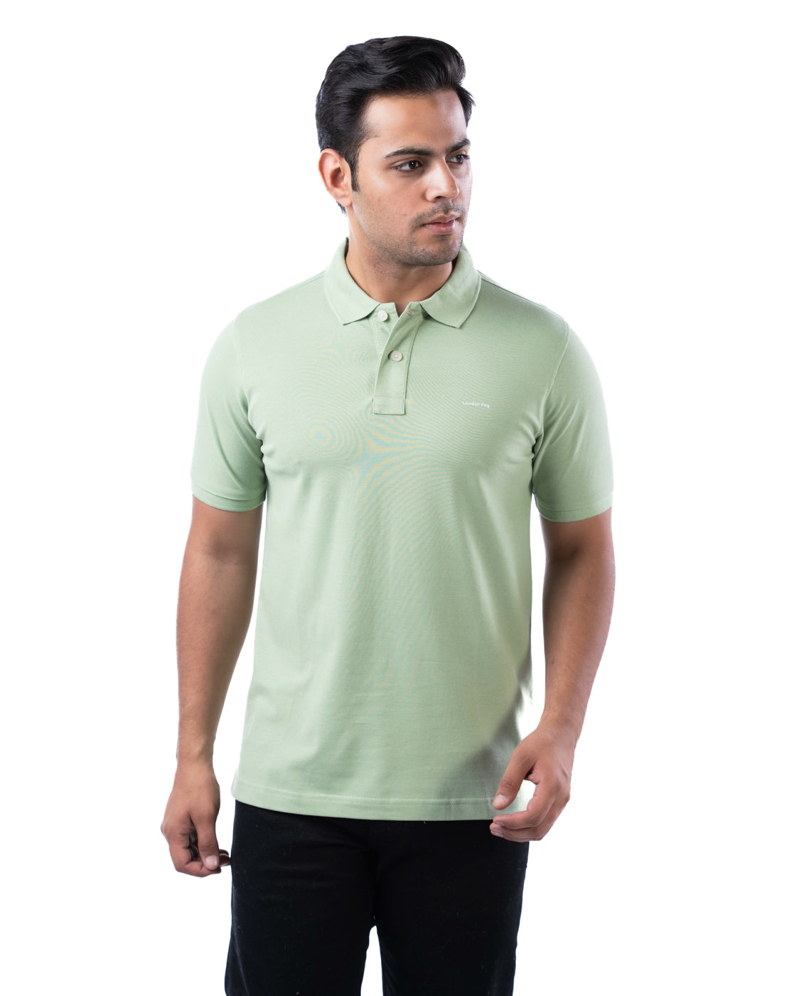 Men’s Lime Cotton Polo T-Shirt – Solid Regular Fit